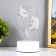 Lamp "Two Dragons" LED white 10x9.5x16 cm