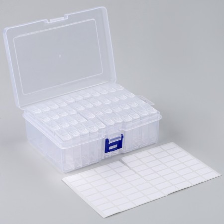 Organizer for storing rhinestones, 44 sections-1
