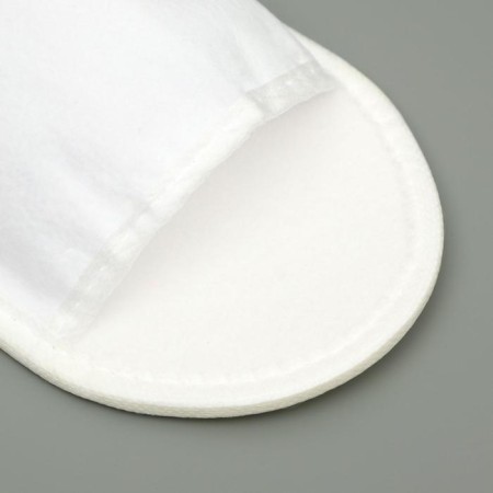 Disposable slippers, fleece, white, size 42-3