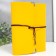 Photo album 30 sheets "bright yellow" leatherette (on rings) 22.5x18x3 cm