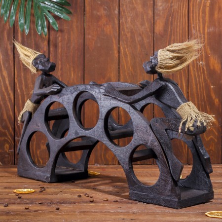 Souvenir stand for the bottles "Aborigines on the bridge" 32x60x15 cm