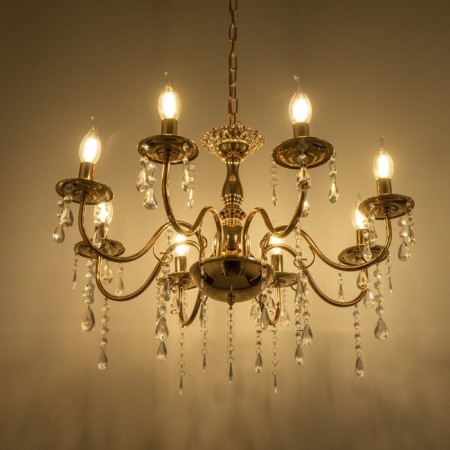 Maldiva chandelier 8he14 40w gold 62x62x32-82cm Bayerlux-3