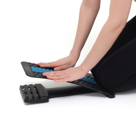 Massage for the back, three -level, 38 × 25 × 4 cm, blue color-19