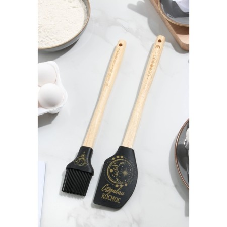 Set of a blade and a silicone brush 31 cm x 12.5 cm x 2 cm "Constellation"-1