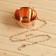 Grass and Himalayan salt bowl suspended with a dispenser d = 12cm, v = 0.4l
