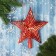 Tip "star" cyclic shine, 19x21 cm, red