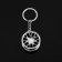 Cartage key key, D-2 metal disc, chrome