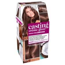 Краска-уход для волос L'oreal Casting Creme Gloss, без аммиака, оттенок 500 светлый каштан