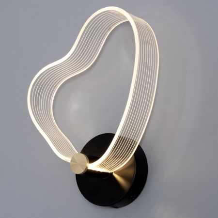 Bra "Heart" LED 8W 3000-6000K Black 25x20x6cm