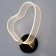 Bra "Heart" LED 8W 3000-6000K Black 25x20x6cm