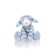 Soft toy Gulliver lambs curly, Blue color, 22 cm