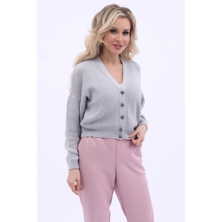 Cardigan female, size 50, color gray-2