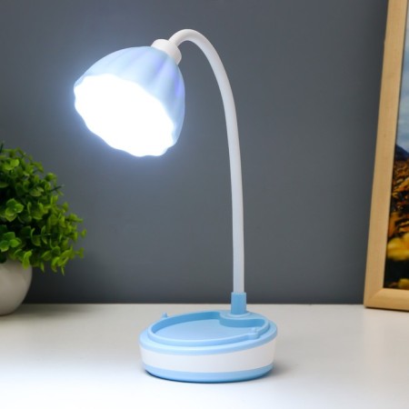 Linei table lamp LED 2W USB AKB Blue 10.5x10.5x37 cm Risalux-1