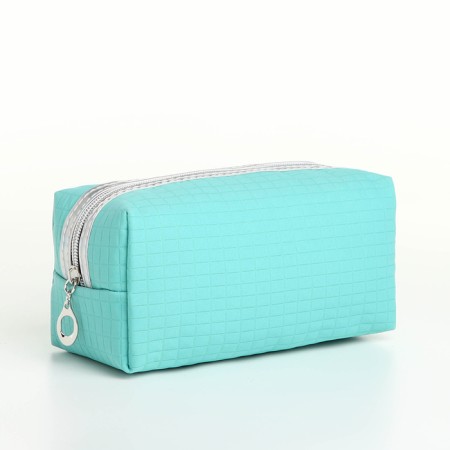 Cosmetic bag with lightning, mint color
