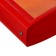 Folder on 4 rings A4, Calligrata "Panorama", 40 mm, 700 μm, facial pocket, red, mix
