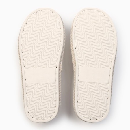 Women's slippers with an open nose, size 40-41, beige-9