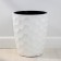 Kashpo for flowers with an insert "Mosaic", 19.5 l (9 l), white color