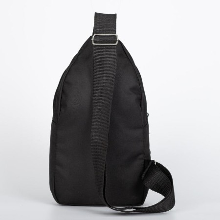Sling bag ZFTS, from textiles, black color-2