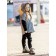 Vest for girls, height 140 cm, gray color