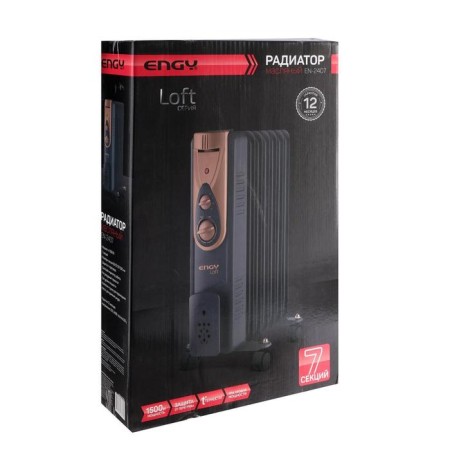 ENGY EN-2407 Loft, oil, 1500 W, 7 sections, 15 m², black-4