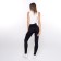 Female leggings in a rubber, black color, size 44-46 (s/m)