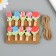 Decor for creativity wood "clothespin. Flower" set 10 pcs 4x2.3x1.2 cm