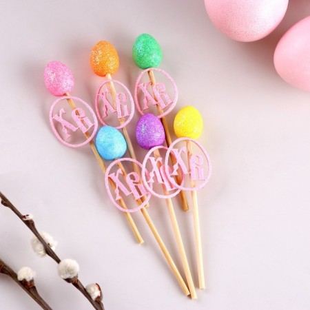 Decoration for the cake "Decor on a stick. HB ”, set 6 pcs.-3