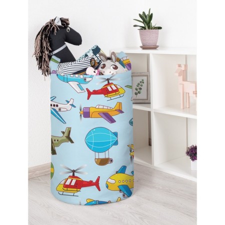Basket for toys "Air transport, size 40x60 cm
