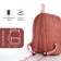 Young backpack from textiles on lightning, 4 pockets, pink color