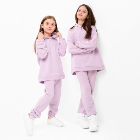 Kids (hoodies, trousers) minku lavender color, height 116 cm-4