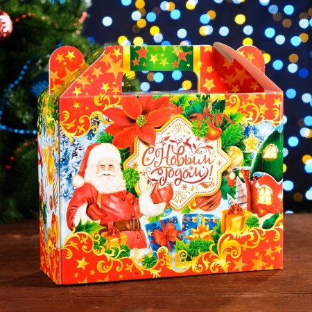 Gift folding box "Light!" 23 x 8 x 23 cm