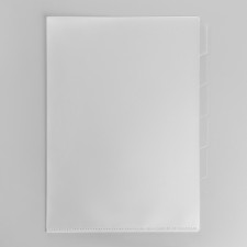 A4, 180 μm folder, calligrata, 5 departments, translucent, mix