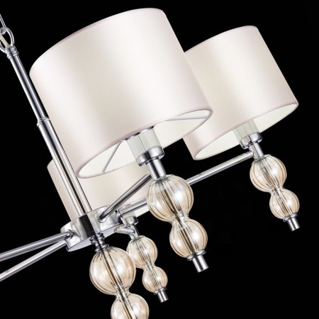 Suspended EVOLUCE lamp. Sle105703-05. Ramer. 5x40 watts, E14, 58x58x43 cm, chromium color-9
