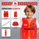 Firefighter Set "brave rescuer"