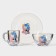 Breakfast Set "Faithful Friends", 3 items: mug 200 ml, salad bowl 450 ml, plate, MIX drawing