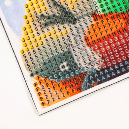 New Year's diamond mosaic with partial filling on the canvas "New Year. Fox ", 15 x 21 cm-4