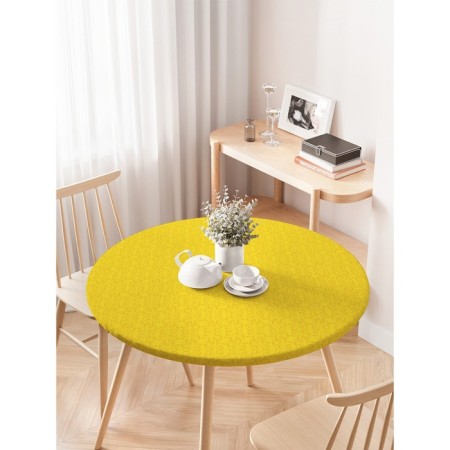 The tablecloth on the table “Texture of the Sun”, round, oxford, elastic band, size 120x120 cm, diameter 75-100 cm-2