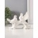 Souvenir ceramics "White pigeons on the arc" with gold 3x12x9 cm