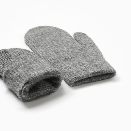 Baby mittens minku, gray color, 18 cm-2