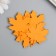 The workpiece of Foamiran "Mine Leaf" 4,5x4.5 cm, thickness. 1mm, set 10 pcs, orange