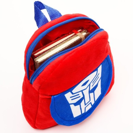 Blush backpack on a zipper, with a pocket, 19 x 22 cm "Optimus Prime", transformers-3