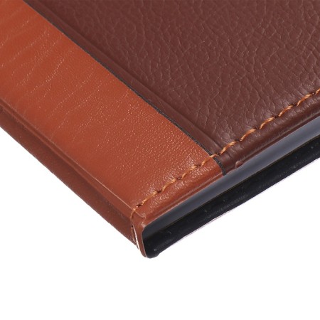 Note book A6, 102 sheets in the ruler, PVC cover, combined, button-2
