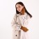 Gloves are female, dimensionless, without insulation, beige color