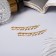 Invisibility for hair "Liberty" (set 2 pcs) luxury, 6 cm, gold