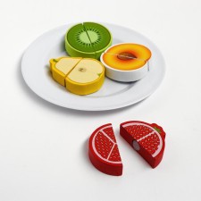 Velcro products set. Fruits