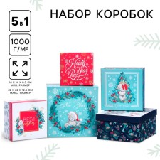 Set of boxes 5 in 1 