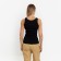 T -shirt female, black color, size l (46)