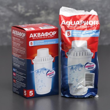 Smooth cartridge "Aquaphor B-5", reinforced, with a bactericidal addition