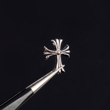 Figures for the design of the nails "Gothic", voluminous, metal, silver color-2