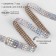 Rhound rhinestones, with holography, width - 7 mm, 4.5 ± 0.5 m, silver color